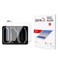 Apple iPad 11 Pro 2024 5in1 Uyumlu Ekran Camı Zore Tablet Temperli Cam Ekran Koruyucu