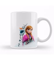 Elsa Anna Olaf Frozen Kristoff Kupa Bardak Porselen