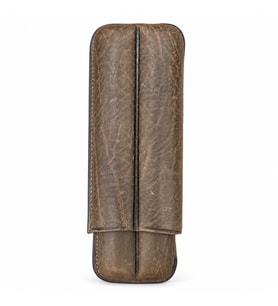 Cohiba Kahverengi Deri İkili Puro Kılıfı TR9968