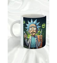 "Rick and Morty "Ricky Tasarımlı Hediyelik Porselen Kupa Bardak (Beyaz)