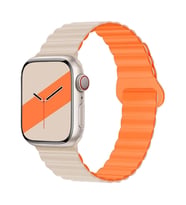 E2M APPLE WATCH 42-44-45-49MM KRD-06 DERİ BÜKME ÇİFT RENKLİ YILDIZ IŞIĞI KORDON
