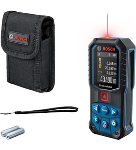 Professional GLM 50-27 C Lazerli Uzaklık Ölçer (50m Ölçme Alanı, 4 sn. Ölçme Süresi, 2 x AA Pil, IP 65 Toza Karşı Koruma Sistemi, Kırmızı Lazer, Taşıma Kayışı, Koruma Çantası)