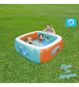 Havuz Pencereli Kare 168 Cm x 58 Cm - Mavi Su Dünyası