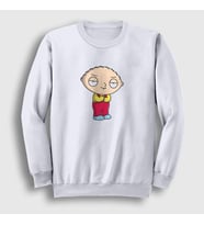 Presmono Unisex Beyaz Stewie Griffin Family Guy Sweatshirt 301097tt
