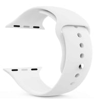 ScHitec 42-49mm Yeni Nesil Apple Uyumlu Akıllı Saat Kordonu Silikon Beyaz