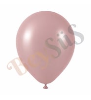 Toz Pembe Renk Lateks Retro Balon (60 cm) - 1 Adet