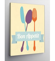 Kanvas Tablo Bon Appetit Afiyet Olsun