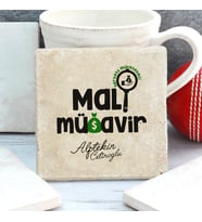 Kişiye Özel Mali Müşavirlere Özel Taş Bardak Altlığı