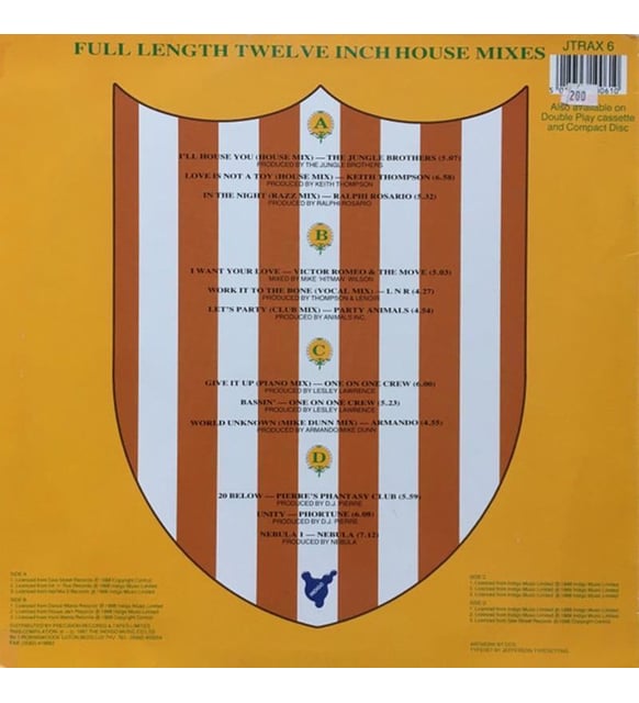 CD Various – Jack Trax (The Sixth C.D)