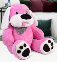 90 cm Karizmatik Korsan Köpekçik (Pembe-Kahve)