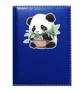 PROMOSYON DENİZİ  SEVİMLİ PANDA 1 GÖRSELLİ LACİVERT RUHSAT KABI
