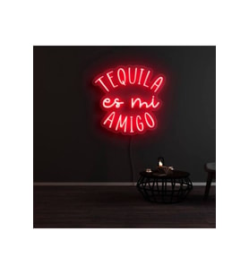 TEQUILA es mi AMIGO Yazılı Neon Tabela