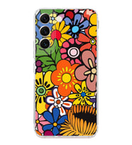 PrintiFy Samsung Galaxy S22 ile Uyumlu Retro Color 2  Kamera Korumalı Şeffaf  Kılıf