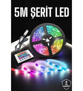Led Işık 5 Metre Şerit Led Rgb Işıklı