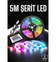 Led Işık 5 Metre Şerit Led Rgb Işıklı