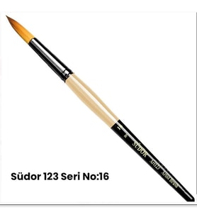 SÜDOR SF123 SENTETİK KIZIL S FIRÇA NO : 16