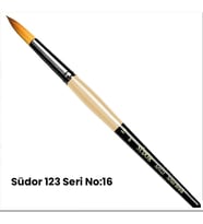 SÜDOR SF123 SENTETİK KIZIL S FIRÇA NO : 16