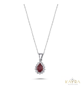 Yakut ve Pırlantalı Kolye PÇK63