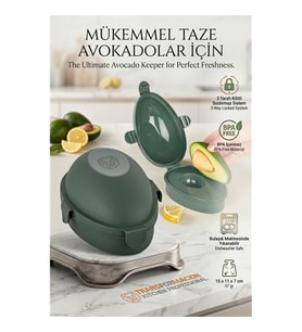 Avokado Saklama Kabı  Kilitli Taze Tutucu Koruyucu Kutu  Kararmaya Son 723084