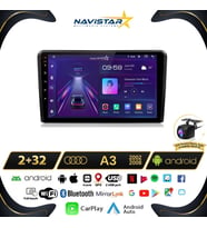 Audi A3 2002-2008 Model 2GB + 64GB Android 13 Kablosuz Carplay Navigasyon Multimedya Sistemi
