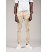 Slimfit Dokulu Dar Paça Beli Lastikli Ve İplikli Yazlık Jogger Pantolon