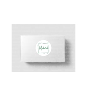 Yeşil Renkli Mashallah Etiketi Yuvarlak Mat Sticker Bebek Partisi Kutlama Mevlit 4 Cm (90 Adet)