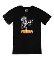 Güçlü Vikings Siyah Tişört