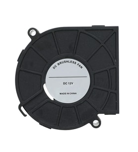 7530 12V DC Salyangoz Fan 3D Yazıcı Soğutma Fanı Santirfüj Havalandırma Klima Türbin Kuluçka