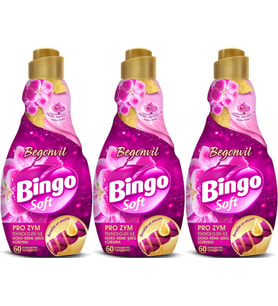 Bingo Soft Çamaşır Yumuşatıcı Konsantre 1440ML Begonvil (3 Lü Set)