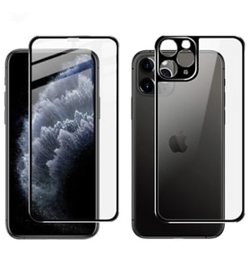 İPhone 11 Pro Metal Çerçeve Ön Arka 3D Full Tempered Cam Koruyucu-(5775) - SSSSSS5507-7670