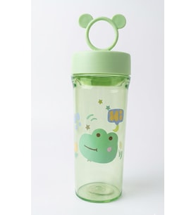 Hi Kurbağa Figürlü Hello Kitty Kapaklı Plastik Şişe