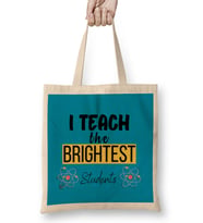 Teacher Gift-Learning Inspire-Science Student School -Inspirational KIDS WOMEN Men Bez Çanta Uzun Saplı