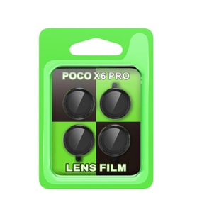 Xiaomi Poco X6 Pro Raze Metal Kamera Lens - Siyah