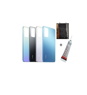 REDMİ NOTE 12 PRO ARKA BATARYA KAPAĞI ,BATARYA VE B7000 YAPIŞTIRICI (MAVİ)