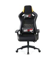 Woxup Siyah Deri Oyuncu Koltuğu