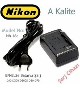 Nikon Mh-18a şarj cihazı Nikon EN-EL3e Batarya şarj Aleti