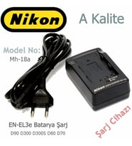 Nikon Mh-18a şarj cihazı Nikon EN-EL3e Batarya şarj Aleti
