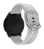 ​​Amazfit Pace GTR 2 2E Lite 47mm Kordon Silikon Bileklik Kopçaklı Kordon BHR (Gri)