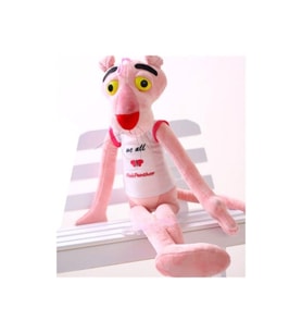 Pembe Panter Peluş 77 Cm Tişörtlü Pelüş Figür Oyuncak Hediyelik