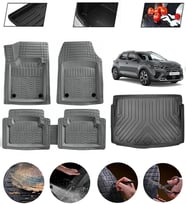 Kia Stonic 2018-2021 Uyumlu Paspas Araca Özel Bagaj Havuzu MBS Gri