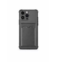 iPhone 16 Pro Kartlıklı Antişok Kılıf Füme