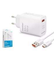 NODAR ND1006 Xiaomi ve Samsung Uyumlu 33W Turbo Fast Type-C Şarj Seti