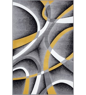 Eliana Home Baskılı, Yıkanabilir Kaymaz Taban Salon Halısı LNA1813 100x150 cm (Sarı)