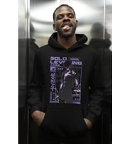 Solo Leveling Arise Baskılı Unisex Oversize Anime Karakter Hoodie