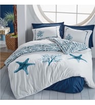 Cotton Box Maritime Nevresim Takımı Tek Kişilik Star Lacivert