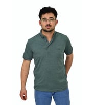 Erkek Polo Yaka Merserize Tişört 1000 BGL-ST04532 (Yeşil)