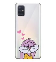 Samsung Galaxy A71 Uyumlu Lola Bunny Tasarımlı Şeffaf Telefon Kılıfı