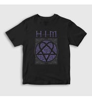 Presmono Unisex Çocuk Siyah Roses Him T-Shirt 81162tt