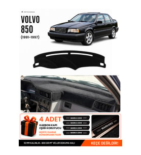 VOLVO 850 (1991-1997) Uyumlu Torpido Örtüsü Torpido Kılıfı - Siyah