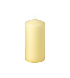 Blok mum, sarı, 14 cm, 40 saat
